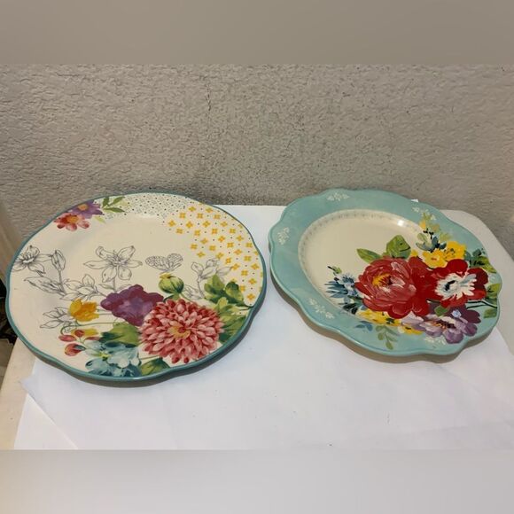 NWT The Pioneer Woman Blooming Bouquet Set of 2 dinner Plates A5 - Picture 1 of 6